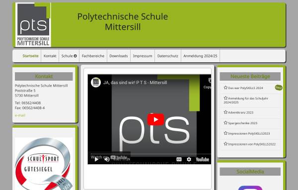 Vorschau von www.pts-mittersill.salzburg.at, Polytechnische Schule