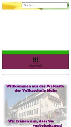 Vorschau der mobilen Webseite www.vs-muhr.salzburg.at, Volksschule