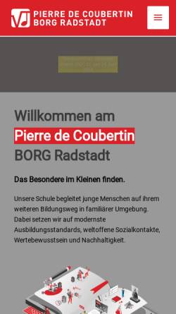 Vorschau der mobilen Webseite www.borg-radstadt.salzburg.at, BORG Radstadt