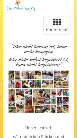 Vorschau der mobilen Webseite www.spz-tamsweg.salzburg.at, Allgemeine Sonderschule