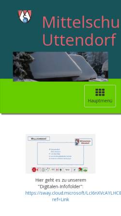 Vorschau der mobilen Webseite www.hs-uttendorf.salzburg.at, Hauptschule