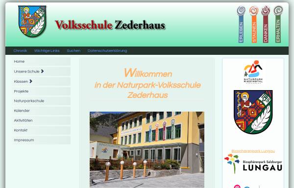 Vorschau von www.vs-zederhaus.salzburg.at, Volksschule