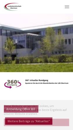 Vorschau der mobilen Webseite www.lbs-obertrum.salzburg.at, Landesberufsschule Obertrum