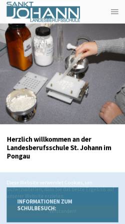 Vorschau der mobilen Webseite www.lbs-st-johann.salzburg.at, Landesberufsschule St. Johann im Pongau