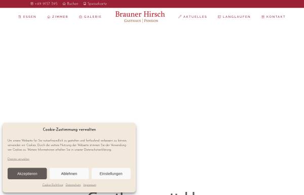 Vorschau von www.braunerhirsch.com, Hotel Brauner Hirsch
