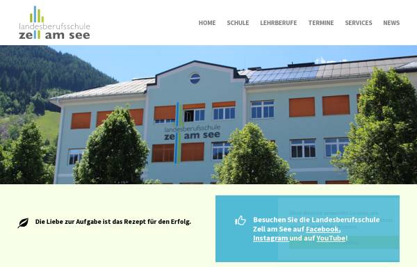 Vorschau von www.lbs-zell.salzburg.at, Landesberufsschule Zell am See
