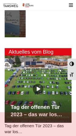 Vorschau der mobilen Webseite www.lfs-tamsweg.at, Landwirtschaftliche Fachschule Tamsweg
