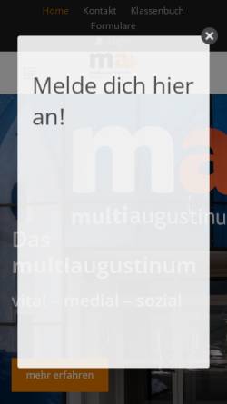 Vorschau der mobilen Webseite www.multiaugustinum.com, MultiAugustinum
