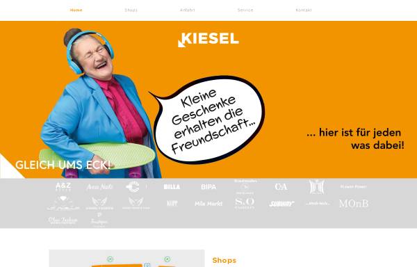 Vorschau von www.kiesel.at, Kiesel Einkaufspassage