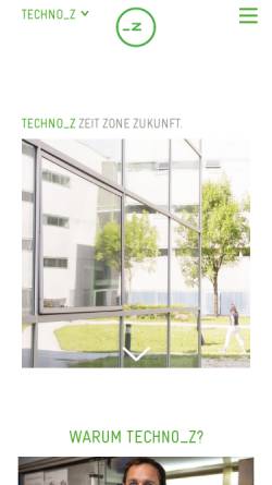 Vorschau der mobilen Webseite www.techno-z.at, Techno-Z Verbund