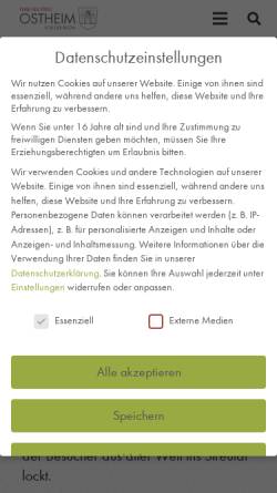 Vorschau der mobilen Webseite www.ostheimrhoen.de, Tourist-Info Ostheim Rhön