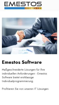 Vorschau der mobilen Webseite www.emestos.com, Emestos Software