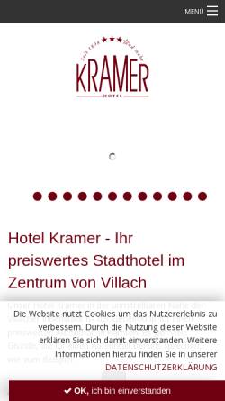 Vorschau der mobilen Webseite www.hotel-kramer.com, Hotel Gasthof Kramer