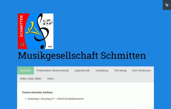 Vorschau von www.mgschmitten.ch, Musikgesellschaft Schmitten