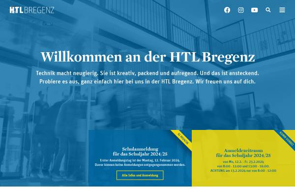Vorschau von www.htl-bregenz.ac.at, Höhere Technische Bundeslehr- und Versuchsanstalt Bregenz