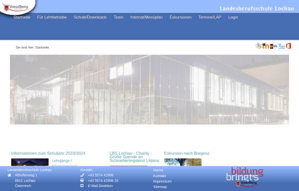 Vorschau von www.lbs-lochau.at, Landesberufsschule für das Gastgewerbe Lochau