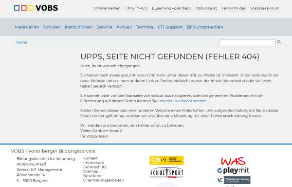 Vorschau von www.vobs.at, Hauptschule und Sporthauptschule Nüziders