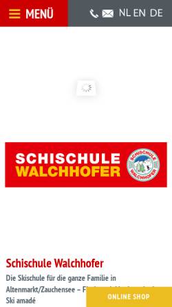 Vorschau der mobilen Webseite www.top-alpin.at, Schischule Top-Alpin