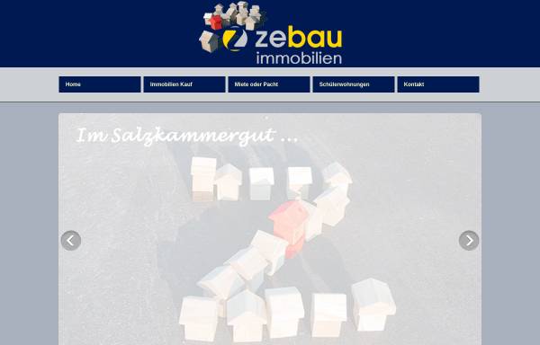 Vorschau von www.zebau-immobilien.at, Josef Zeppetzauer Vermietung + Verpachtung