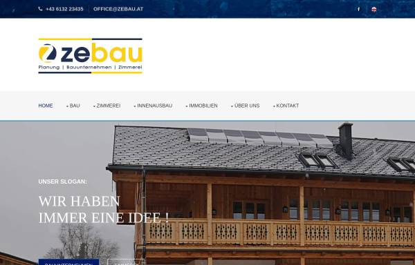 Vorschau von www.zebau.at, Zeppetzauer Bau+Zimmerei GmbH