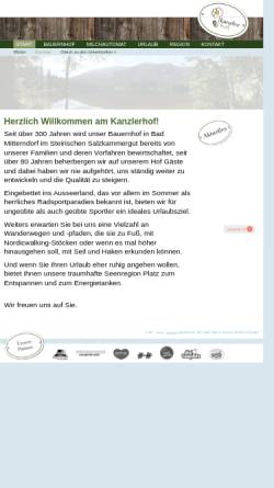 Vorschau der mobilen Webseite www.kanzlerhof.at, Kanzlerhof
