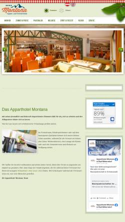 Vorschau der mobilen Webseite www.apparthotel-montana.com, Sport- und Apparthotel Montana