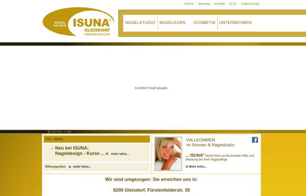 Vorschau von www.isuna.com, Isuna Sonnen- und Nagelstudio