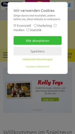 Vorschau der mobilen Webseite www.spielzeugmarkt-gungl.at, Spielzeugmarkt Gungl