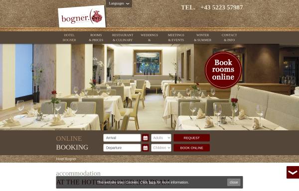 Vorschau von www.hotel-bogner.at, Hotel Landgasthof Bogner