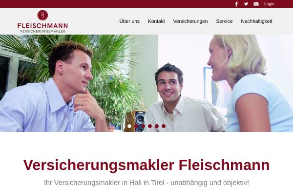 Vorschau von www.pflanzner-fleischmann-oeg.at, Versicherungsmakler Pflanzner & Fleischmann OEG