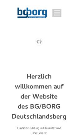 Vorschau der mobilen Webseite www.borg-dl.ac.at, BORG Deutschlandsberg