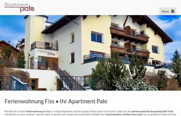 Appartement Pale Fiss Tirol