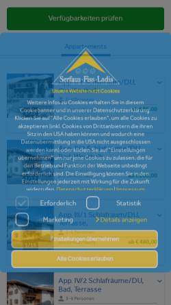 Vorschau der mobilen Webseite www.kaschutnig.at, Appartementhaus Kaschutnig
