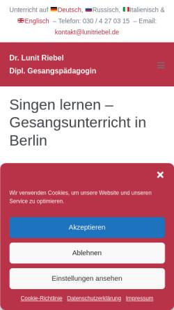 Vorschau der mobilen Webseite lunitriebel.de, Riebel, Lunit