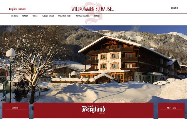 Vorschau von www.bergland-lermoos.at, Hotel Bergland