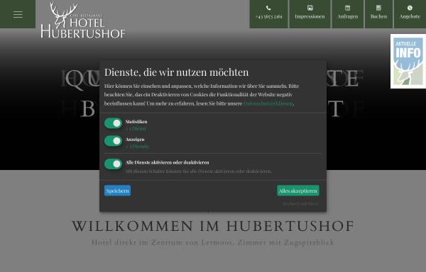 Vorschau von www.hotel-hubertushof.com, Hotel Hubertushof