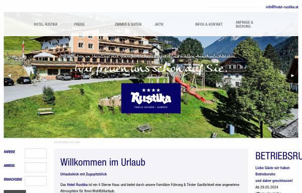 Vorschau von www.hotel-rustika.at, Hotel Rustika
