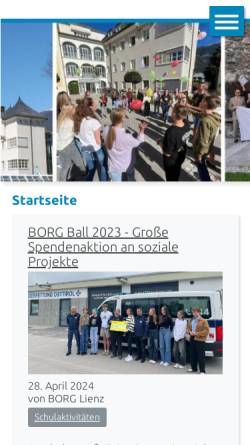 Vorschau der mobilen Webseite www.borg-lienz.tsn.at, Bundesoberstufenrealgymnasium Lienz