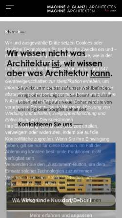 Vorschau der mobilen Webseite www.machne.at, Machne Architects