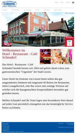 Vorschau der mobilen Webseite www.hotel-restaurant-schnuderl.at, Schnuderl
