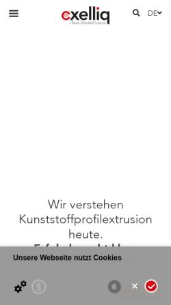Vorschau der mobilen Webseite www.greiner-extrusion.com, Greiner Extrusions Technik