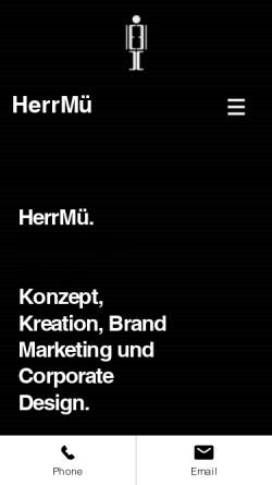 Vorschau der mobilen Webseite www.muewa.de, mü - Werbeagentur