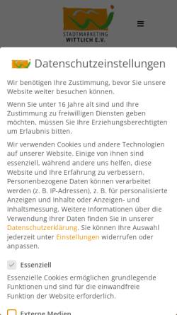Vorschau der mobilen Webseite stadtmarketing-wittlich.de, Stadtmarketing Wittlich e.V.