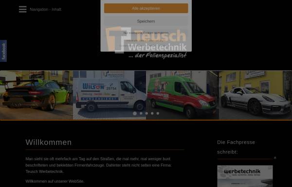 Vorschau von www.teusch-werbetechnik.de, Teusch Werbetechnik