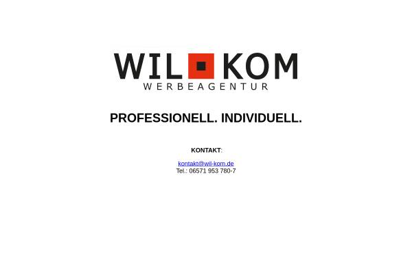 Vorschau von wil-kom.de, WIL-kom Werbeagentur