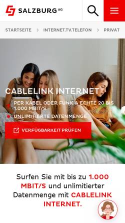 Vorschau der mobilen Webseite sportalm-hintermoos.members.cablelink.at, Appartement/Pension Leitner in Maria Alm/Hochkönigs Berg- und Winterreich