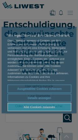 Vorschau der mobilen Webseite members.liwest.at, Trauner Spitzbua