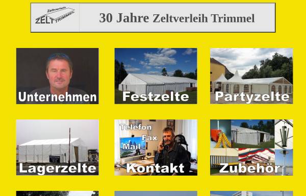 Vorschau von www.zelt-trimmel.at, Zeltverleih Trimmel