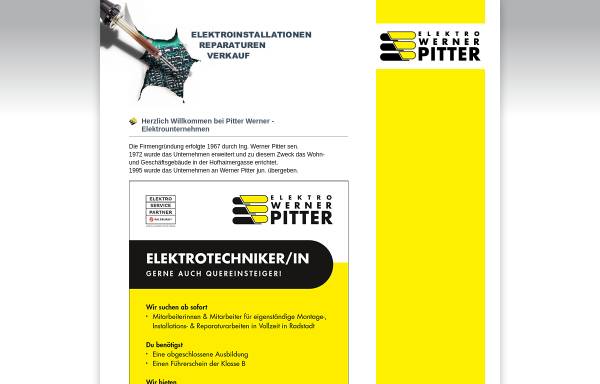 Vorschau von www.elektropitter.at, Elektro Werner Pitter