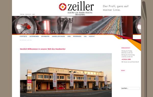 Vorschau von www.zeiler.at, Ing. R. Zeiler GmbH